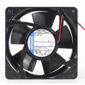 Ebmpapst 4114NXHHU 24V 0.51A 12W 2wires Cooling Fan 