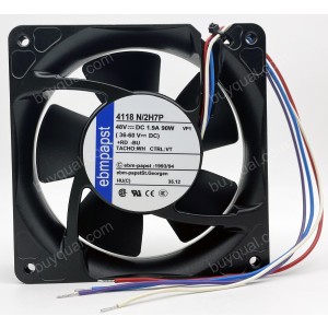 Ebmpapst 4118N/2H7P 48V 90W 4wires Cooling Fan - New 