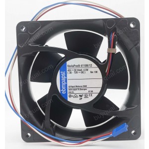 Ebmpapst 4118N/12 48V 4.5W 3wires Cooling Fan - Original New