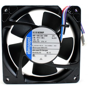 Ebmpapst 4118N/2H8P 48V 2.6A 125W 4wires Cooling Fan