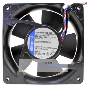 Ebmpapst 4118N/2P 48V 94mA 4.5W 4wires Cooling Fan