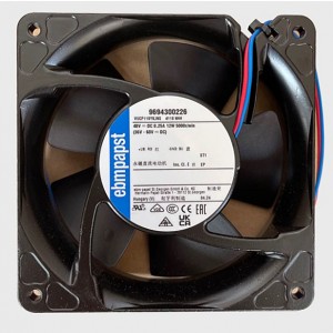 Ebmpapst 4118NHH VUCF119YKJNS 9694300226 48V 230mA 11W Cooling Fan