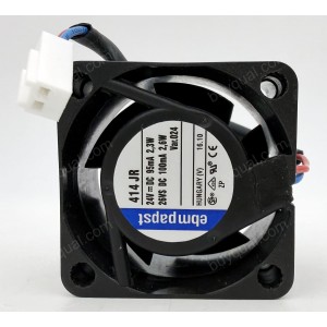 Ebmpapst 414JR 24/26V 95/100mA 2.3/2.6W 2wires Cooling Fan - New