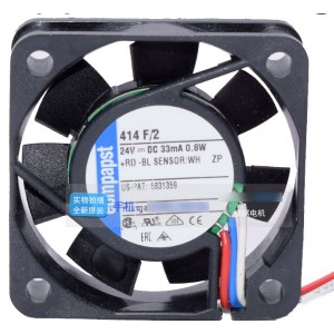 Ebmpapst 414F/2 24V 33mA 0.8W 3wires Cooling Fan