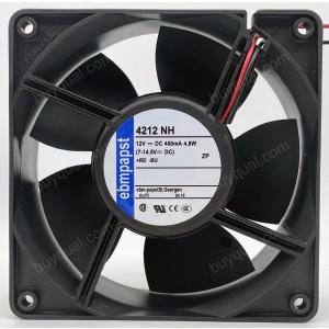 Ebmpapst 4212NH 4212NHH 12V 4.8W 7.5W 2wires Cooling Fan