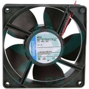 Ebmpapst 4214 24V 154mA 3.7W 2wires Cooling Fan - New