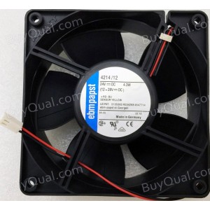 EBMPAPST 4214/12 24V 4.3W 2wires 3wires Cooling Fan