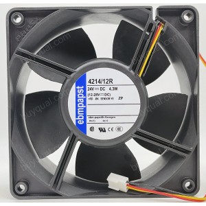 Ebmpapst 4214/12R 24V 4.3W 3wires Cooling Fan