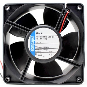 Ebmpapst 4214H 24V 200mA 4.8W 2wires Cooling Fan