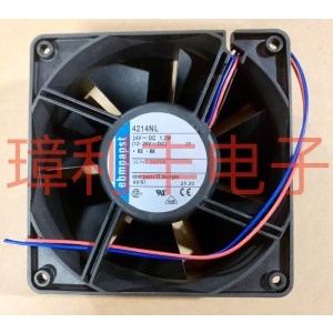 Ebmpapst 4214NL 24V 1.2W 2wires Cooling Fan