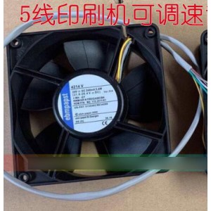 Ebmpapst 4214V 24V 240mA 5.4W 6wires Cooling Fan