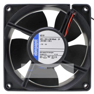 Ebmpapst 4218 48V 90mA 4.3W 2 Wires Cooling Fan 