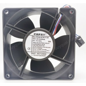 Ebmpapst 4218/17DV 48V 50/85mA 5wires Cooling Fan - Used
