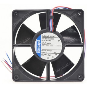 Ebmpapst 4312/17T 12V 420mA 5.5W 3wires Cooling Fan
