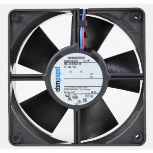 Ebmpapst 4312M ( VWCE119AHJKS 9294305012 ) 12V 258mA 3.1W 2wires Cooling Fan - New