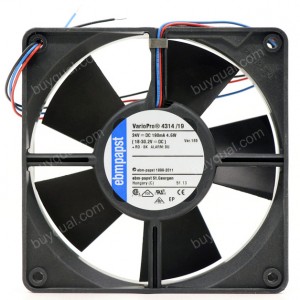Ebmpapst 4314/19 24V 190mA 4.6W / 230mA 5.5W 3wires Cooling Fan