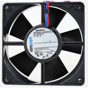Ebmpapst 4314HAR ( VWCE119AJJMZ 9694360211 ) 24V 340mA 8.2W 3wires Cooling Fan