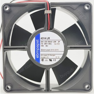 Ebmpapst 4314LR 24V 50mA 1.2W 2wires Cooling Fan