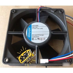 Ebmpapst 4314NH 24V  6W 2wires Cooling Fan