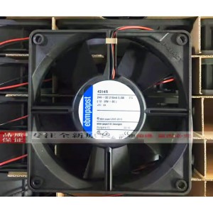 Ebmpapst 4314R 24V 210mA 5W 2wires Cooling Fan - Original New