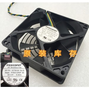 FOXCONN 432768-001 12V 0.4A 4wires Cooling Fan -Used