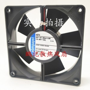 Ebmpapst 4374 24V 250mA 6.0W 2wires Cooling Fan