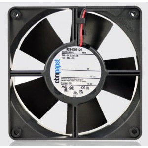 Ebmpapst 4374 VWCE119XJJLZ 9294305123 24V 250mA 6.0W 2wires Cooling Fan