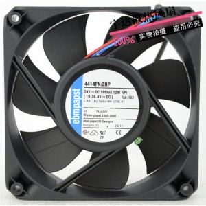 Ebmpapst 4414FN/2HP 24V 500mA 12W 4wires Cooling Fan 