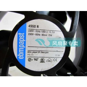 Ebmpapst 4550N 230V 16.5/15W  Cooling Fan