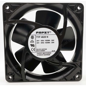 Ebmpapst 4628N 24V 20W 2wires Cooling Fan