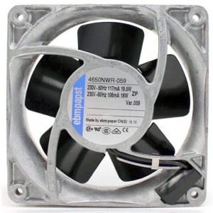 Ebmpapst 4650NWR-059 230V 117/106mA 19.5/18W Cooling Fan 