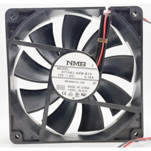 NMB 4710KL-04W-B10 12V 0.16A 2wires Cooling Fan