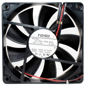 NMB 4710KL-04W-B40 12V 0.52A 2wires cooling fan
