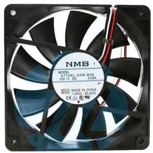 NMB 4710KL-04W-B49 12V 0.52A 3wires Cooling Fan