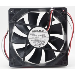 NMB 4710KL-05W-B59 E00 EQ1 24V 0.38A 3wires Cooling Fan