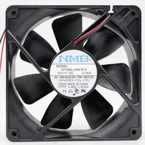 NMB 4710NL-04W-B10 12V 0.16A 2wires Cooling Fan