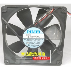 NMB 4710NL-04W-B59 12V 0.74A 3wires Cooling Fan