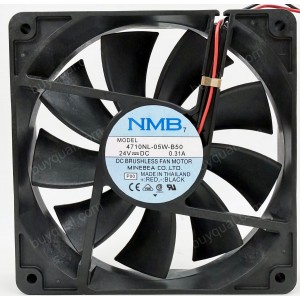 NMB 4710NL-05W-B50 24V 0.31A 2wires Cooling Fan