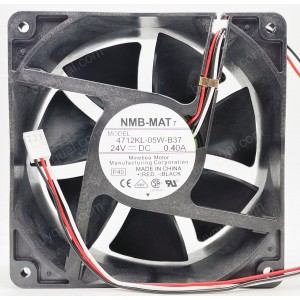 NMB 4712KL-05W-B37 24V 0.40A 3 wires Cooling Fan