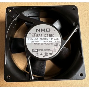 NMB 4715FS-12T-B50 4715FS-12T-B50-D00 115V 0.21/0.19A Cooling Fan - New