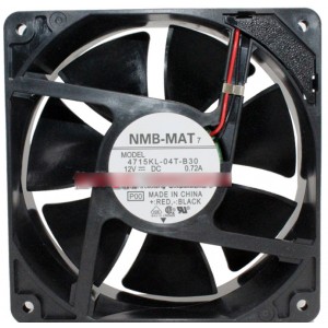 NMB 4715KL-04T-B30 12V 0.72A 2wires cooling fan