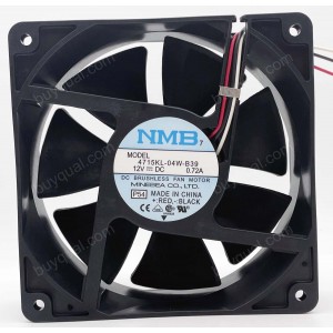 NMB 4715KL-04W-B39 12V 0.72A 3wires Cooling Fan