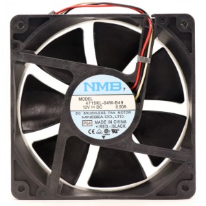 NMB 4715KL-04W-B49 12V 0.9A 3wires Cooling Fan