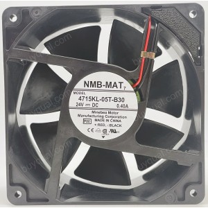 NMB 4715KL-05T-B30 4715KL-05T-B30-P00 24V 0.40A 2wires cooling fan