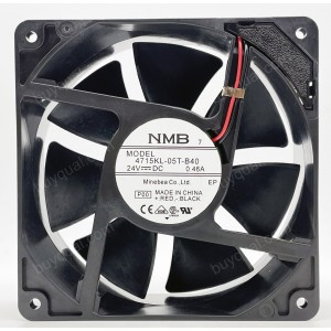 NMB 4715KL-05T-B40 4715KL-05T-B40-P00 24V 0.46A 2wires Cooling Fan