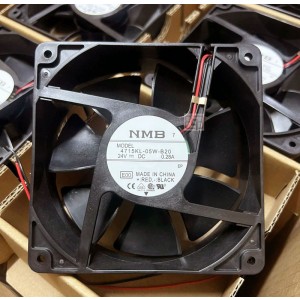 NMB 4715KL-05W-B20 -E00 24V 0.28A 2wires Cooling Fan - Original New