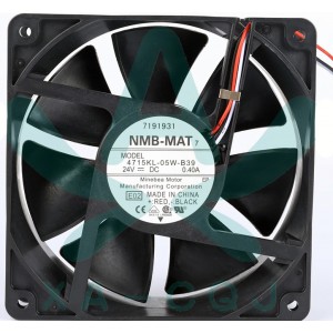 NMB 4715KL-05W-B39 24V 0.4/0.36A 3wires Cooling Fan - Original New