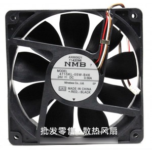 NMB 4715KL-05W-B46 24V 0.46A 4wires Cooling Fan