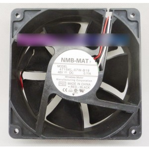 NMB 4715KL-07W-B19 48V 0.11A 3 wires Cooling Fan