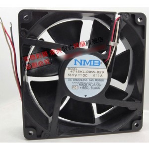NMB 4715KL-09W-B29 53.5V 0.13A 3wires Cooling Fan